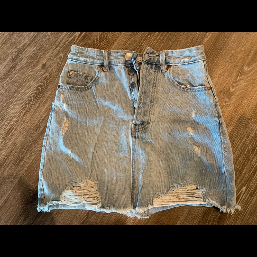 Jeans skirt stradivarius